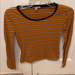 Long sleeve shirt mustard orange